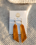 Upcycled Leather Earring